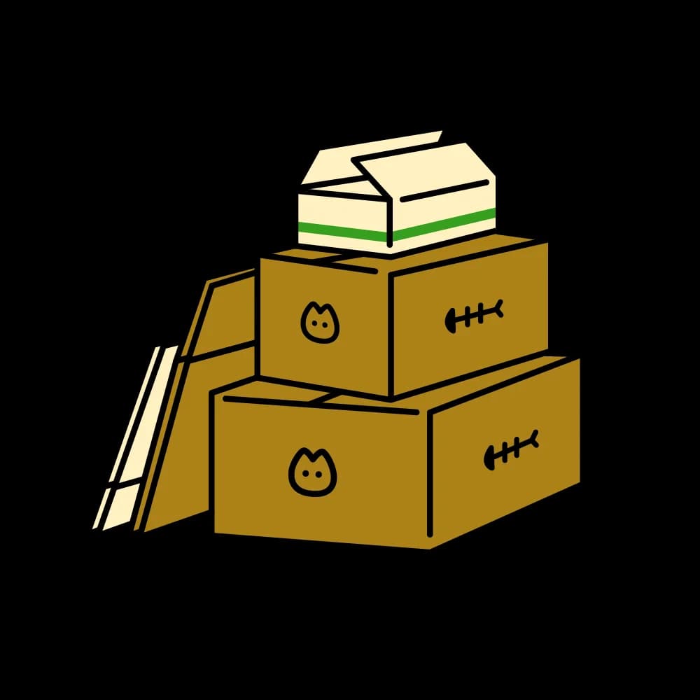 Ilustración cajas apiladas